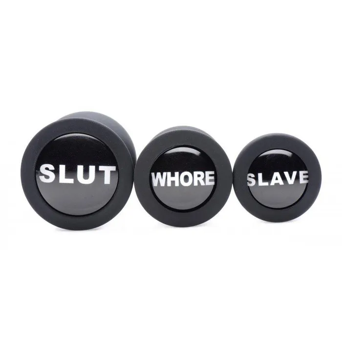 Anal Dirty Words Anal Plug Set Master Series
