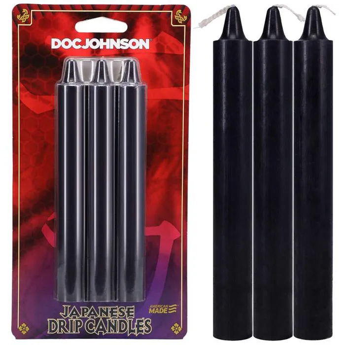 Anal Doc Johnson Japanese Drip Candles Black