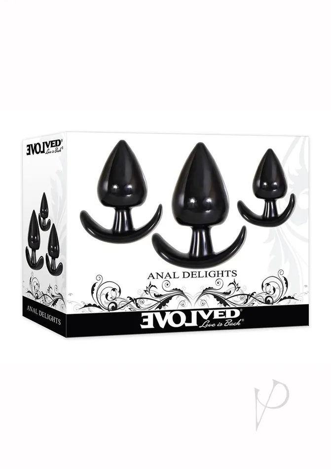 Anal Evolved Anal Delights Anal Training Kit Black