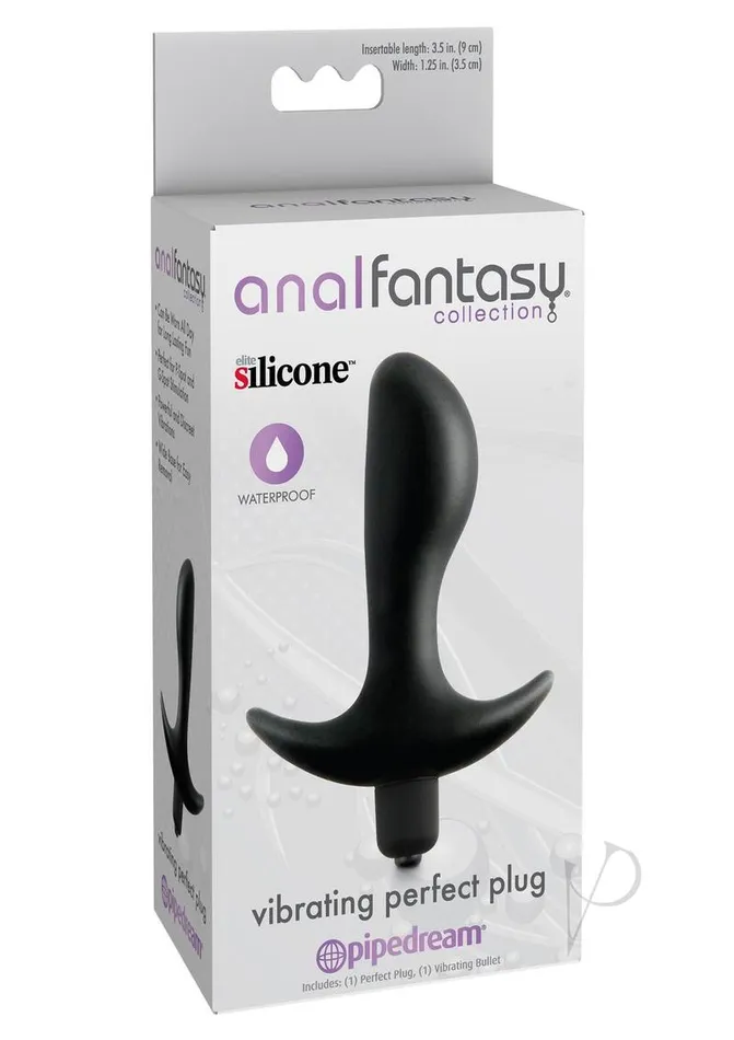 Anal Fantasy Collection Vibrating Perfect Silicone Plug Waterproof 35in Black Anal Fantasy Collection Anal Anal Fantasy Collection Vibrating Perfect Silicone Plug Waterproof 35in Black Anal Fantasy Collection Anal