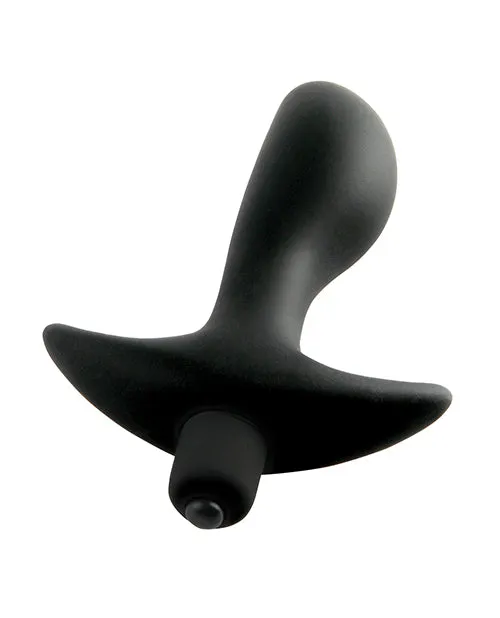 Anal Fantasy Collection Vibrating Perfect Silicone Plug Waterproof 35in Black Anal Fantasy Collection Anal