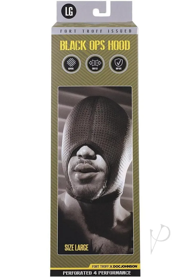 Anal Fort Troff Fort Troff Black Ops Hood Large Black