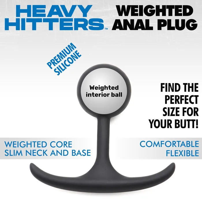 Anal Heavy Hitters Premium Silicone Weighted Anal Plug