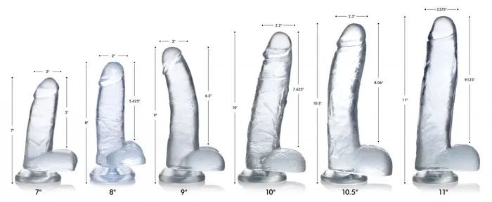 Anal Jock Jock CThru Dildo 9 Inch