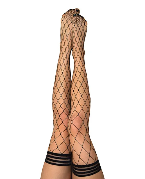 Anal Kixies Kixies Michelle Large Fishnet Thigh High Black C