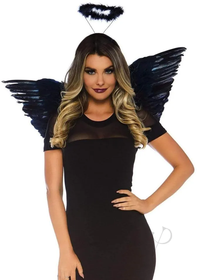 Anal Leg Avenue Leg Avenue Angel Wings Kit OS Black