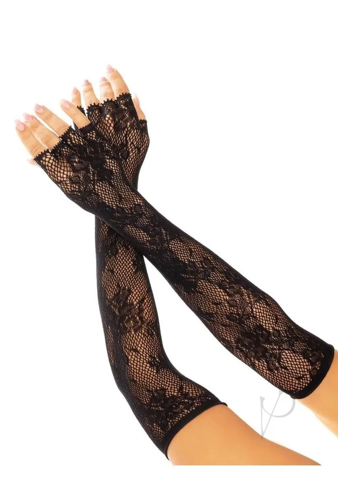 Anal Leg Avenue Leg Avenue Seamless Opera Length Floral Net Fingerless Gloves OS Black Anal Leg Avenue Leg Avenue Seamless Opera Length Floral Net Fingerless Gloves OS Black