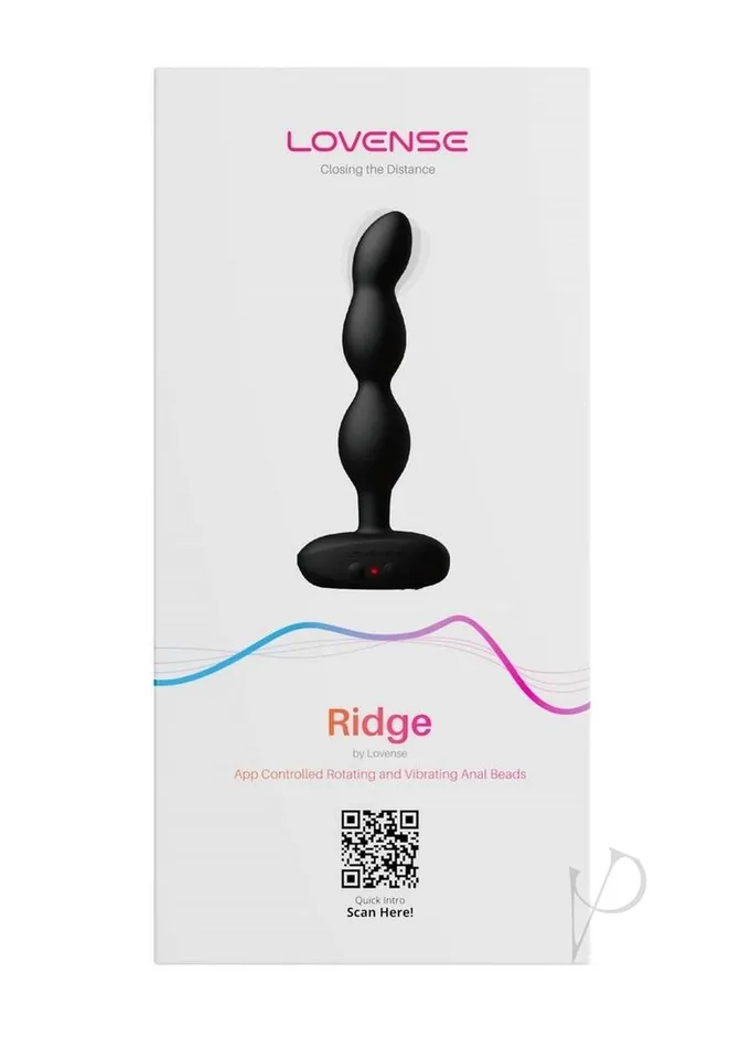 Anal Lovense Lovense Ridge Rechargeable Silicone App Control Rotating Anal Beads Black Anal Lovense Lovense Ridge Rechargeable Silicone App Control Rotating Anal Beads Black