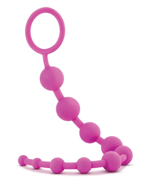 Anal Luxe Luxe Silicone 10 Anal Beads Pink Anal Luxe Luxe Silicone 10 Anal Beads Pink