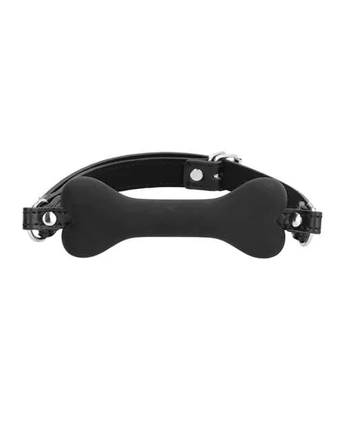 Anal Ouch Shots Ouch Puppy Play Silicone Bone Gag Black Anal Ouch Shots Ouch Puppy Play Silicone Bone Gag Black