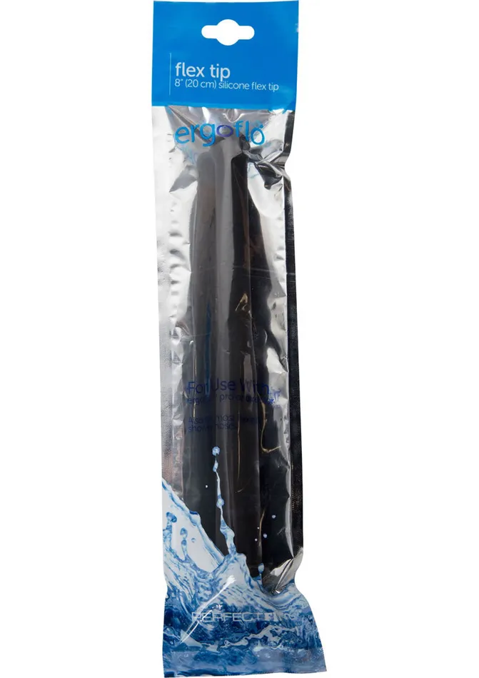 Anal Perfect Fit Perfect Fit Ergoflo Silicone Flex Tip 8in Black