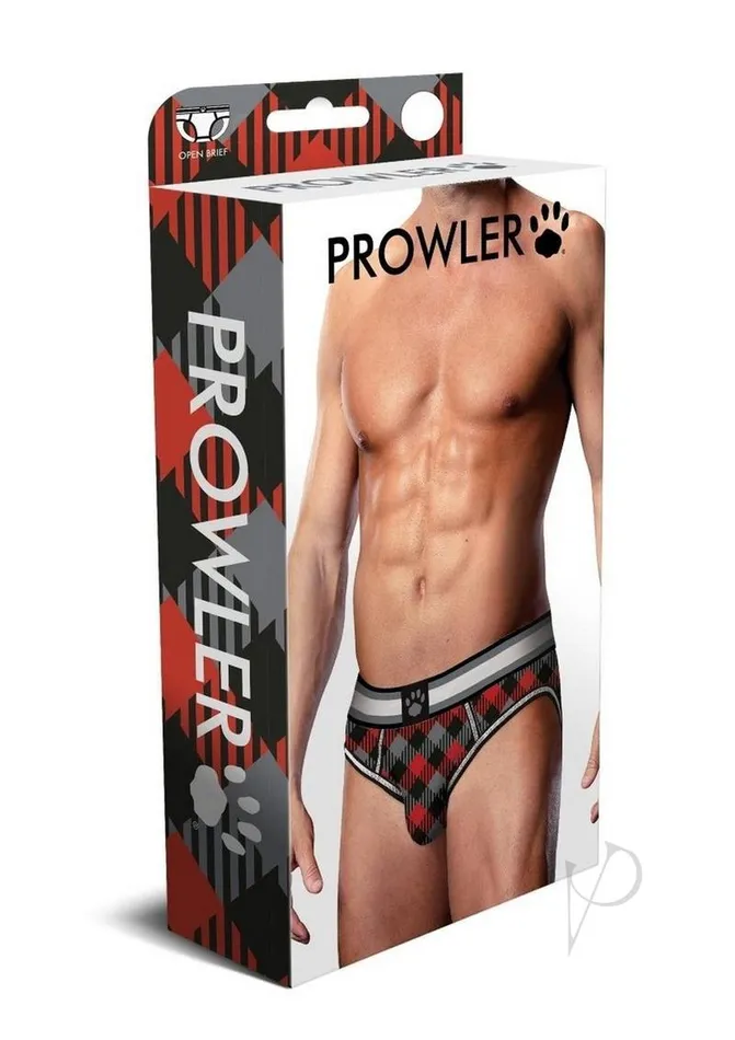 Anal Prowler Prowler Tartan 1 Open Brief Small BlackRed