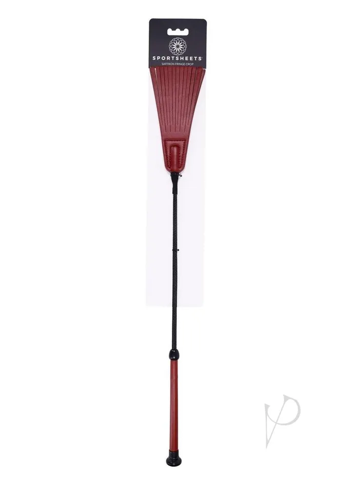 Anal Saffron Fringe Crop BlackRed Sportsheets