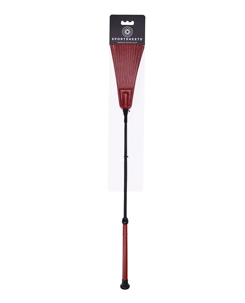 Anal Saffron Fringe Crop BlackRed Sportsheets