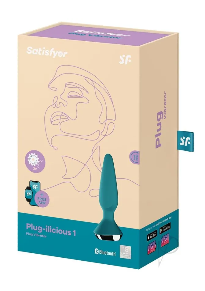 Anal Satisfyer Satisfyer Plugilicious 1 Silicone Vibrating Anal Plug Petrol Anal Satisfyer Satisfyer Plugilicious 1 Silicone Vibrating Anal Plug Petrol