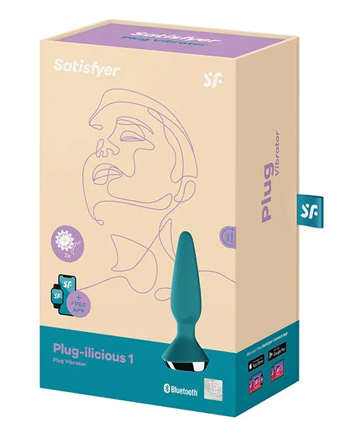 Anal Satisfyer Satisfyer Plugilicious 1 Silicone Vibrating Anal Plug Petrol Anal Satisfyer Satisfyer Plugilicious 1 Silicone Vibrating Anal Plug Petrol