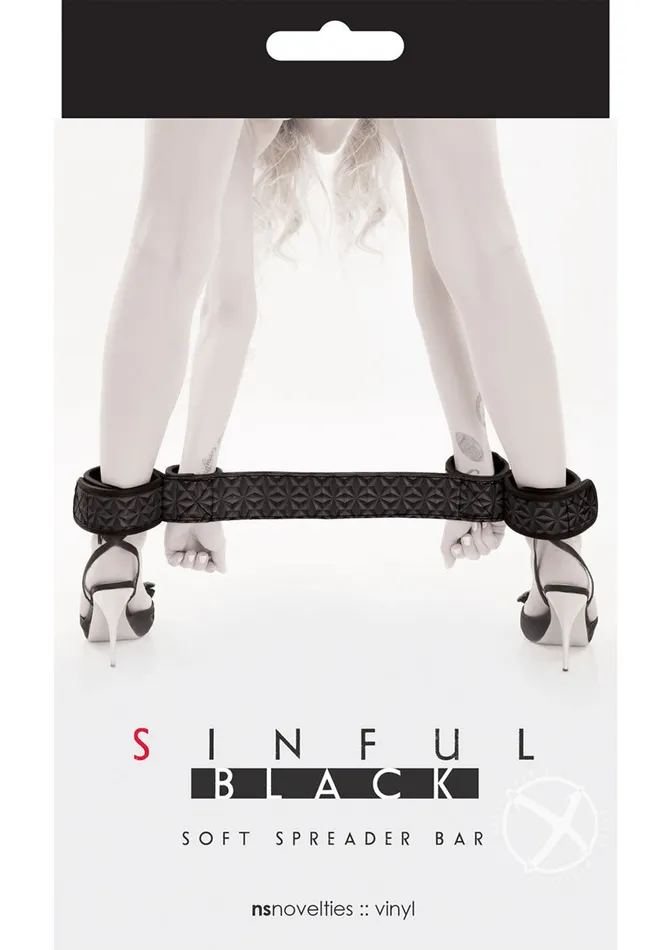 Anal Sinful By Ns Novelties Sinful Soft Spreader Bar Black