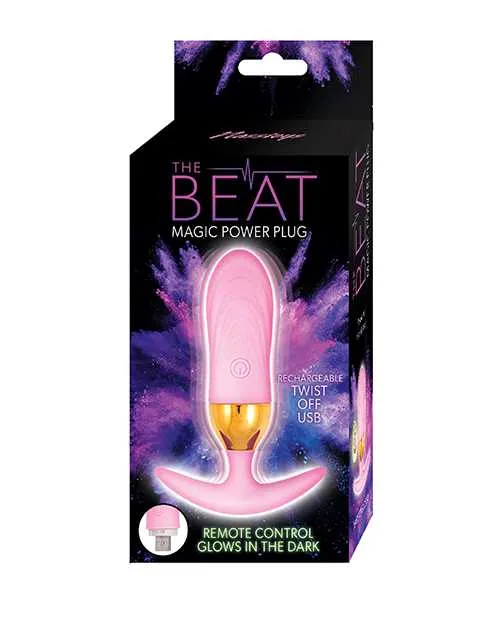 Anal The Beat The Beat Magic Power Rechargeable Silicone Plug Pink