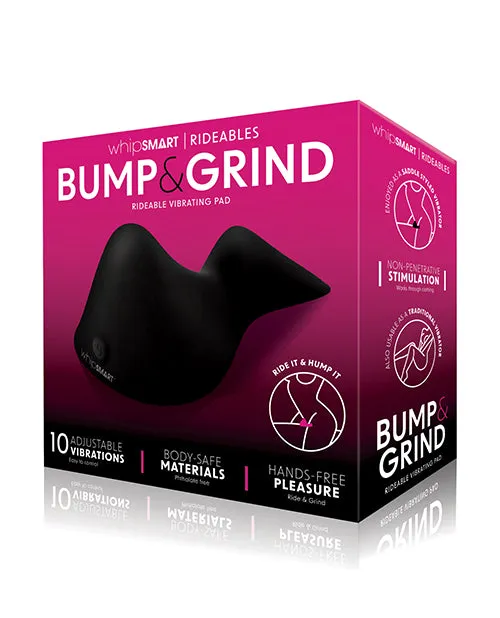Anal Whipsmart WhipSmart Bump and Grind Rechargeable Silicone Vibrating Pad Black