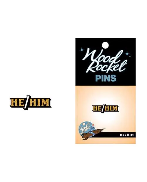 Anal Wood Rocket Wood Rocket HeHim Pin BlackGold