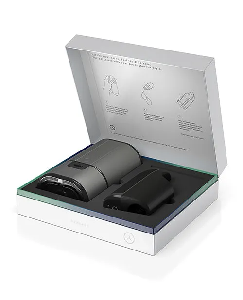 Arcwave Ion Rechargeable Silicone Pleasure Air Stroker Black Arcwave Male Sex Toys