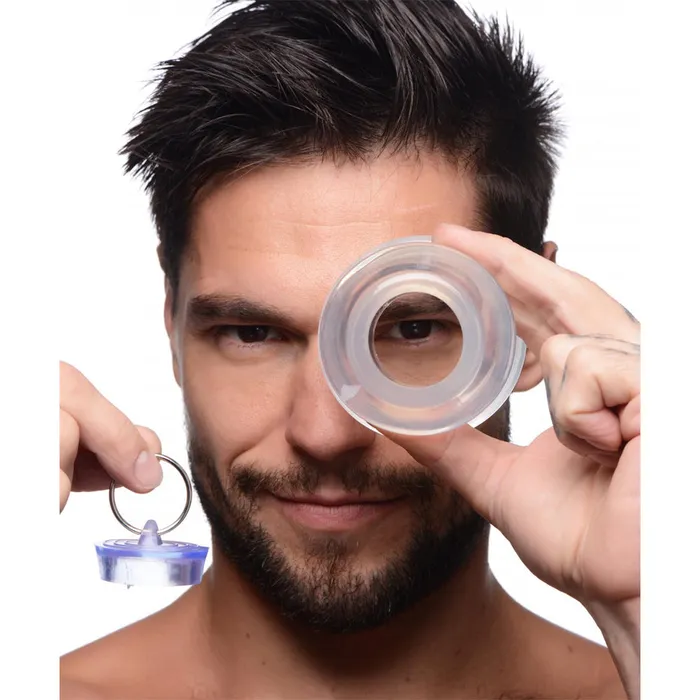 Ass Bung Clear Hollow Anal Dilator with Plug Master Series Anal