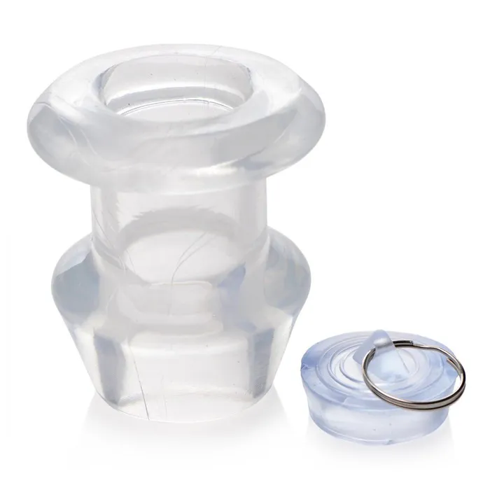 Ass Bung Clear Hollow Anal Dilator with Plug Master Series Anal