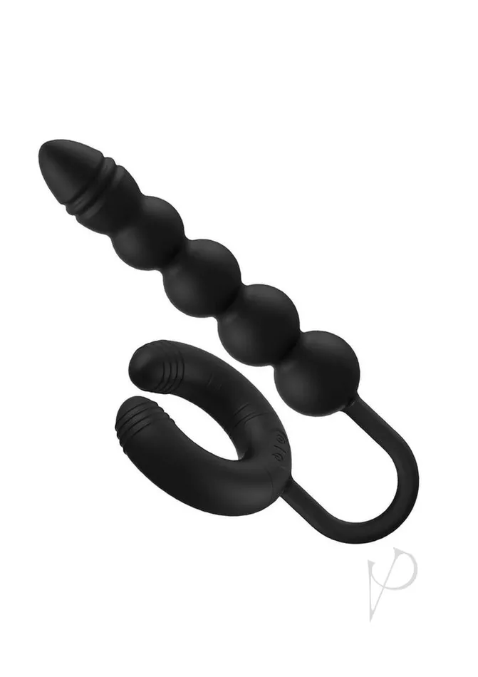 Atomic Dual Exciter Silicone Rechargeable Anal Stimulator Black Nasstoys Anal Atomic Dual Exciter Silicone Rechargeable Anal Stimulator Black Nasstoys Anal