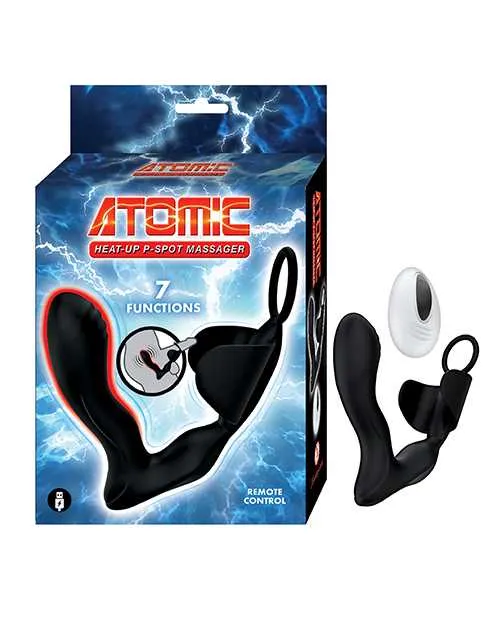 Atomic Heat Up Rechargeable Silicone Massager Black Atomic Anal Atomic Heat Up Rechargeable Silicone Massager Black Atomic Anal