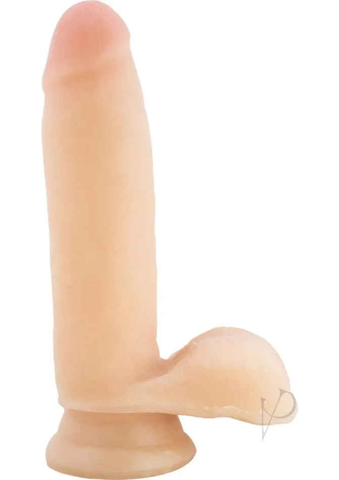 Au Naturel Sensa Feel Dildo with Balls 7in Vanilla Au Naturel Dildos