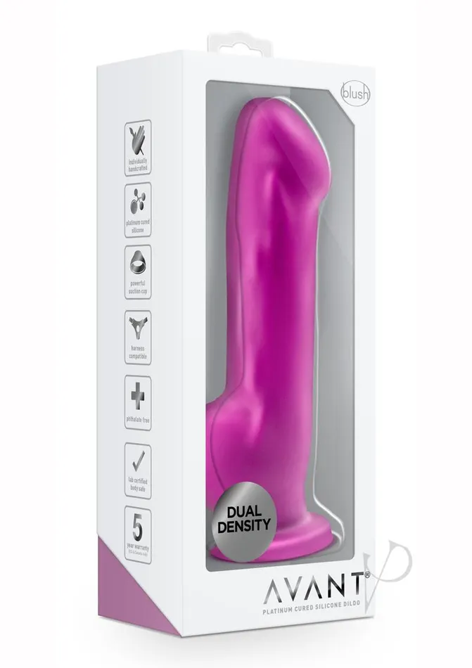 Avant Female Sex Toys Avant D7 Ergo Silicone Dildo with Suction Cup 75in Violet Avant Female Sex Toys Avant D7 Ergo Silicone Dildo with Suction Cup 75in Violet