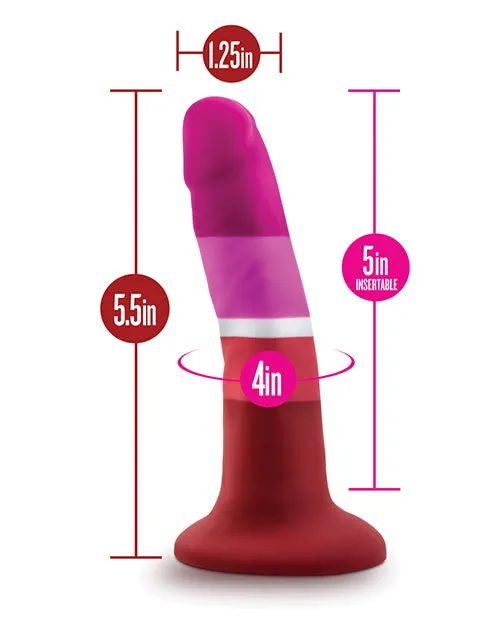 Avant Pride P3 Beauty Silicone Dildo 6in Multicolor Avant Dildos
