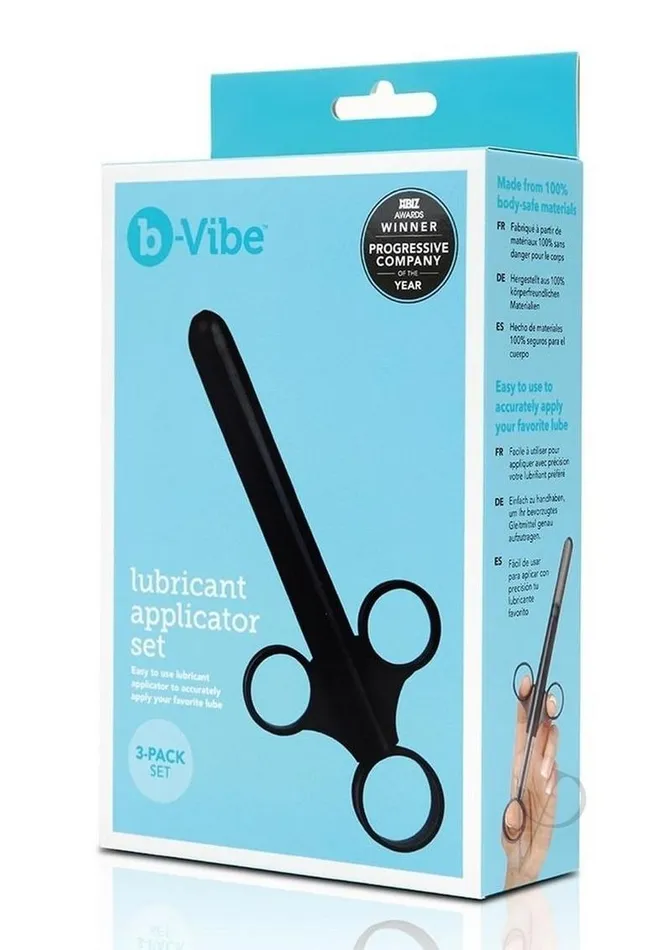 BVibe Lubricant Applicator 3 per Pack Black B Vibe Anal
