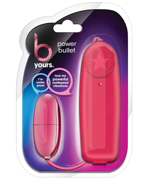 B Yours Female Sex Toys B Yours Power Bullet with Wired Remote Control Cerise B Yours Female Sex Toys B Yours Power Bullet with Wired Remote Control Cerise