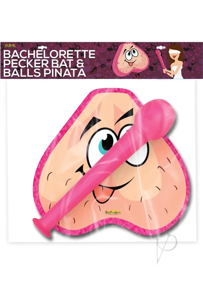 Bachelorette Dildos Bachelorette Pecker Bat and Balls Pinata Combo Pink