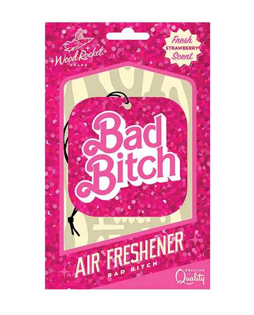 Bad Bitch Air Freshener Multicolor Wood Rocket Vibrators