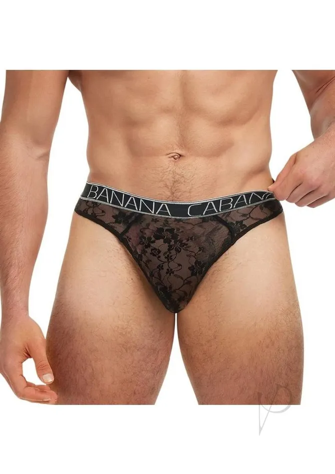 Banana Cabana Lace Nights Thong LargeXLarge Black Banana Cabana Anal Banana Cabana Lace Nights Thong LargeXLarge Black Banana Cabana Anal