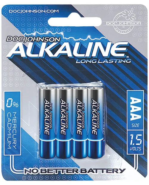 Batteries Enhancers Doc Johnson Alkaline Batteries AAA 4 Pack Batteries Enhancers Doc Johnson Alkaline Batteries AAA 4 Pack