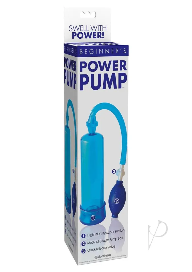 Beginners Power Penis Pump Blue Pipedream Male Sex Toys