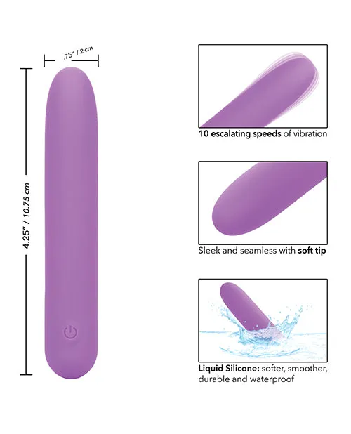 Bliss By Cal Exotics Female Sex Toys Bliss Liquid Silicone Rechargeable Mini Vibrator Purple Bliss By Cal Exotics Female Sex Toys Bliss Liquid Silicone Rechargeable Mini Vibrator Purple