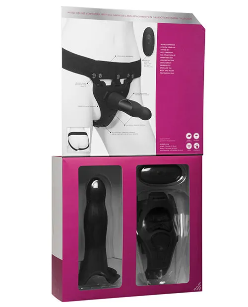 Body Extensions Female Sex Toys Body Extensions Be Aroused Silicone StrapOn Rechargeable Vibrating Harness with Slim Dildo and Remote Control 7in 2 piece set Black Body Extensions Female Sex Toys Body Extensions Be Aroused Silicone StrapOn Rechargeable Vibrating Harness with Slim Dildo and Remote Control 7in 2 piece set Black