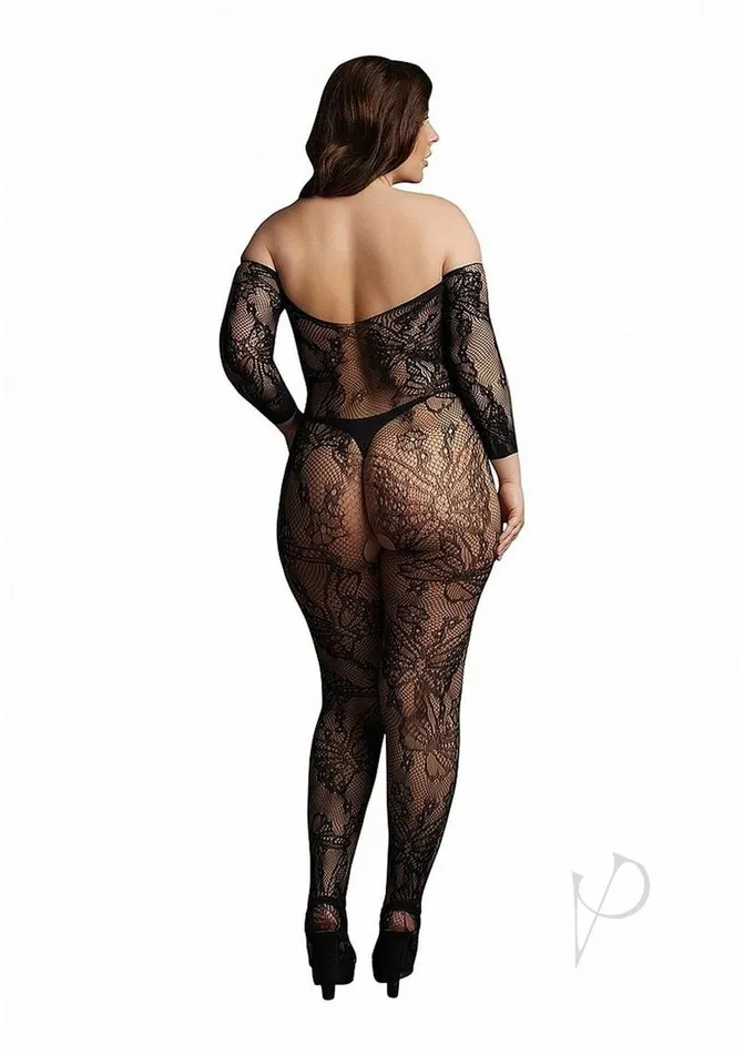 Bodystockings Playsuits Le Desir Le Desir Lace Sleeved Bodystocking Queen Black Bodystockings Playsuits Le Desir Le Desir Lace Sleeved Bodystocking Queen Black