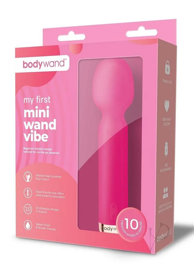 Bodywand Female Sex Toys Bodywand My First Mini Wand Vibe Silicone Rechargeable Vibrator Rose Bodywand Female Sex Toys Bodywand My First Mini Wand Vibe Silicone Rechargeable Vibrator Rose