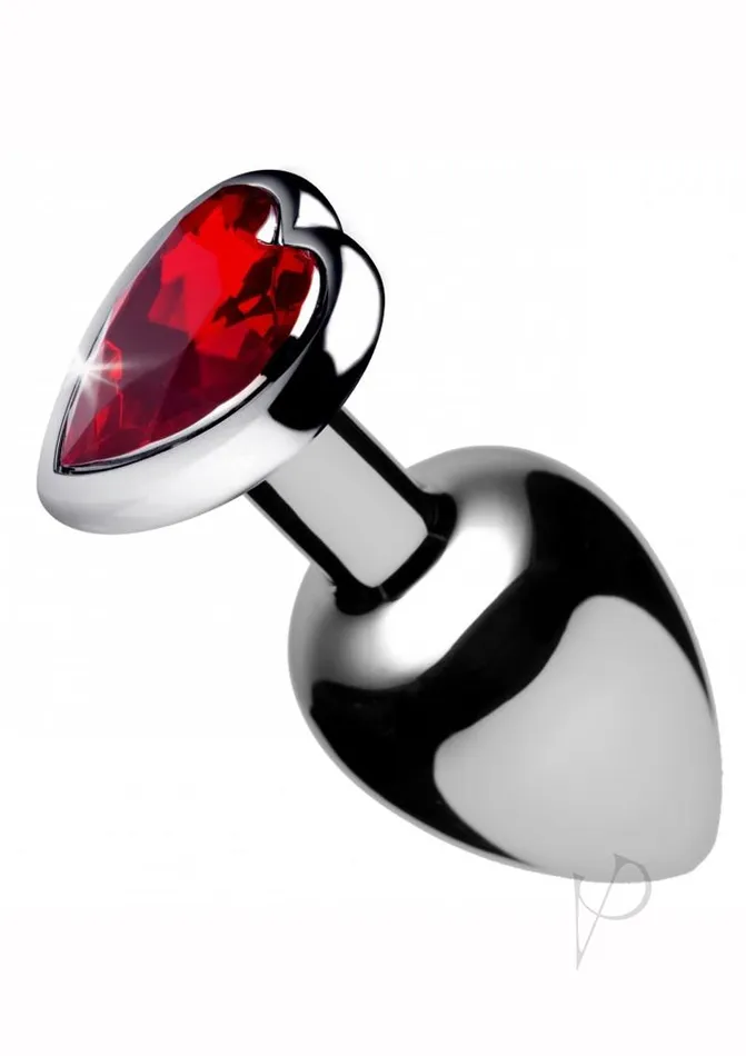 Booty Sparks Booty Sparks Heart Gem Large Anal Plug Red Anal
