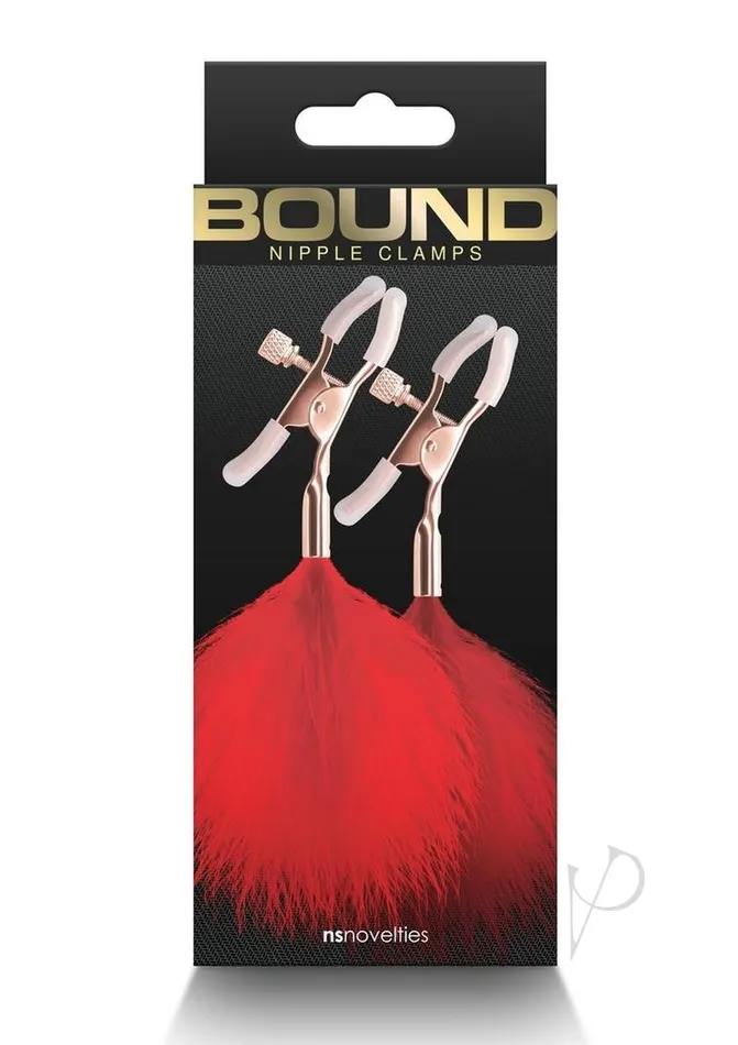 Bound Bound Nipple Clamps F1 Rose GoldRed Vibrators