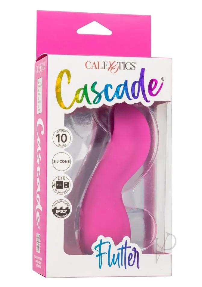 Cascade Vibrators Cascade Flutter Rechargeable Silicone Vibrator Pink