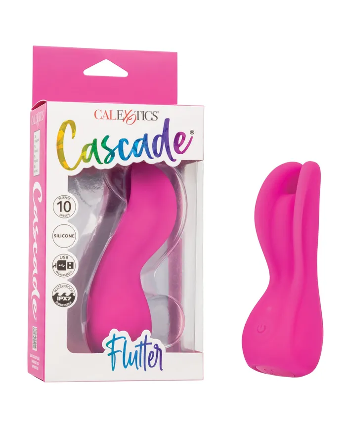 Cascade Vibrators Cascade Flutter Rechargeable Silicone Vibrator Pink Cascade Vibrators Cascade Flutter Rechargeable Silicone Vibrator Pink
