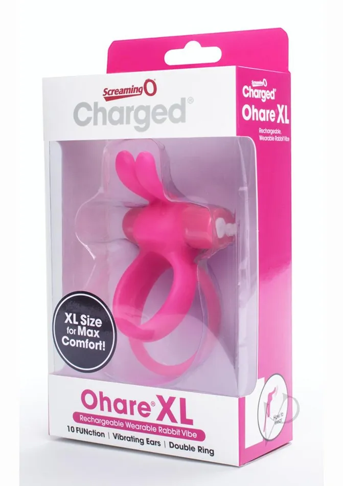 Charged Male Sex Toys Charged Ohare XL Silicone Rechargeable Cock Ring Pink Charged Male Sex Toys Charged Ohare XL Silicone Rechargeable Cock Ring Pink