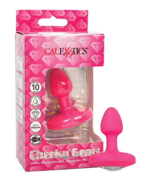 Cheeky Anal Cheeky Gems Rechargeable Silicone Vibrating Probe Small Pink Cheeky Anal Cheeky Gems Rechargeable Silicone Vibrating Probe Small Pink
