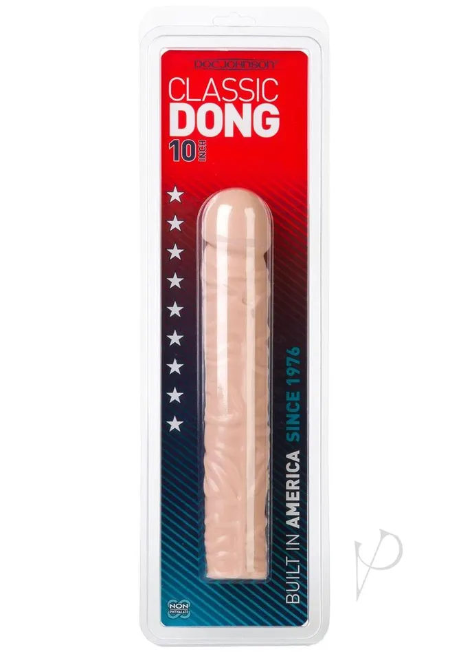 Classic Dildo 10in Vanilla Doc Johnson Dildos